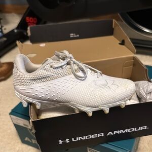 Under Armour White Cleats